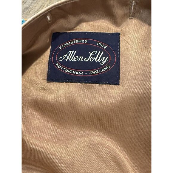 Vintage Allen Solly Men's Trench Rain Coat 100% Wool Lining Made in USA Size 40R - Picture 8 of 11